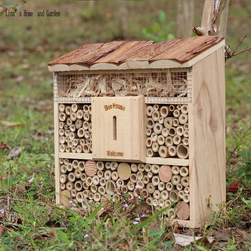 

garden wood beneficial bug hotel,bee house