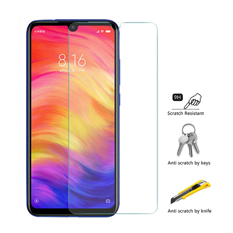Закаленное стекло 9H для Xiaomi redmi note 7 pro Защитное экрана xiaomi Защитная пленка xiami 7pro |