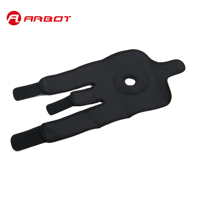 Arbot عالية الجودة الرضفة الركبة منصات كرة القدم كرة السلة الكرة الطائرة الأسود دائم الركبة شين معدات الحماية سادة نيباد الأسود
