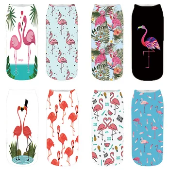 

Flamingo hot print women socks polyester