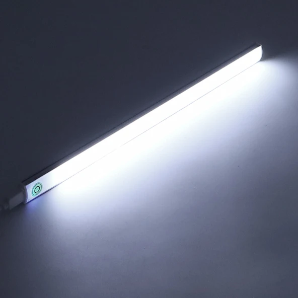 USB сенсорный светильник под шкаф с сенсорным затемнением ультра тонкий светодиодный барный светильник 30 см для шкафа, кухонного чтения, ночной Светильник