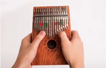 

17 Key Mahogany Kalimba African Thumb Piano Finger Percussion Keyboard Music Instruments