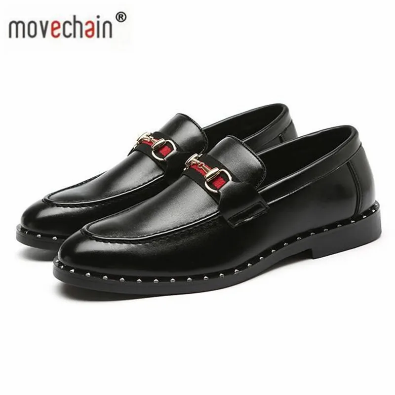 

Men's Fashion Leather Slip-On Dress Business Shoes Mens Casual Buckle Driving Loafers Moccasins Man Wedding Party Flats
