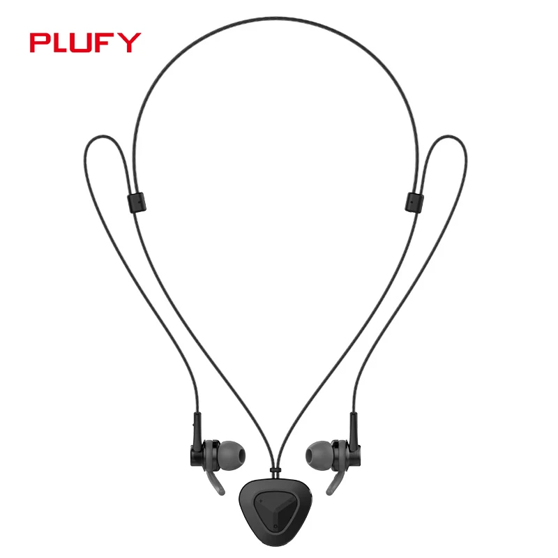 

Plufy New Bluetooth V4.1 Headphone Wireless Necklace Earphone Sweatproof Headset Aptx HIFI 3D Stereo with MIC for Xiaomi iPhone