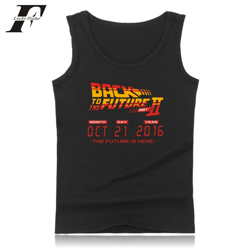 Назад в будущее хлопок Летние Фитнес Бодибилдинг майка Для мужчин и wo Для мужчин Фитнес Лето Вязаные Жилеты для женщин без рукавов Рубашки для мальчиков 4xl