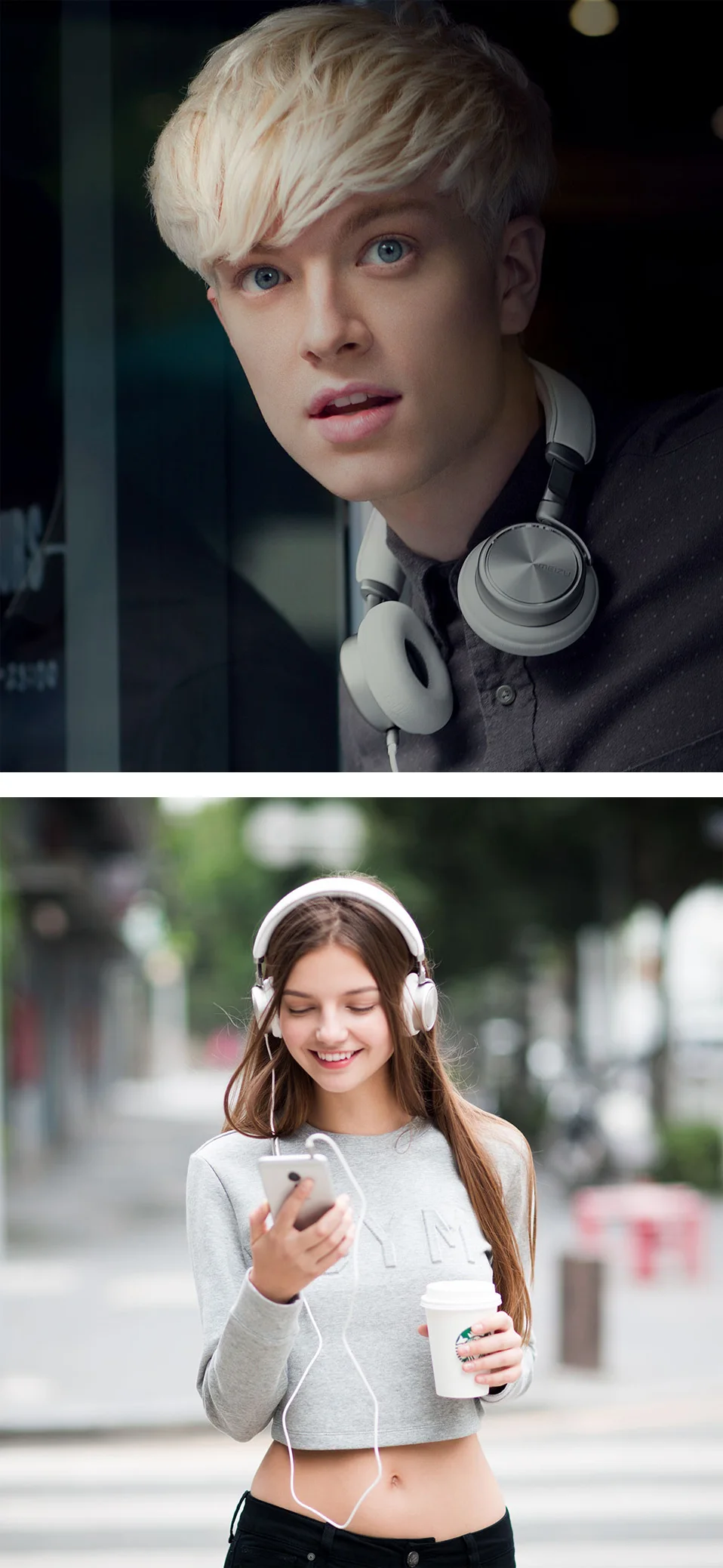 Original Meizu HD50 Headphone HIFI Stereo Metal earphone wired Headset With Microphone For Mobile phones03