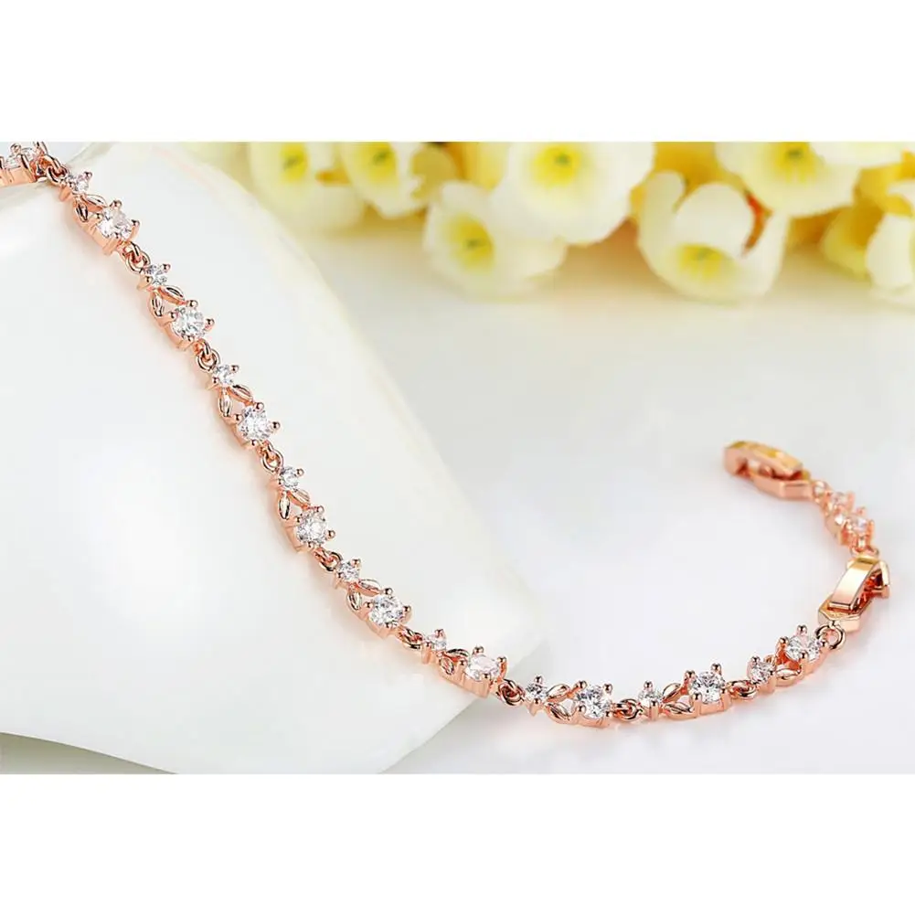 XIUFEN Для женщин стильный роскошный браслет Rhinestone Элегантные универсальные ручной