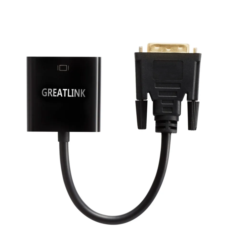 Адаптер для кабеля Ethernet DVI D VGA AUX Lan диагональ экрана 24 1 штекер 15 контактный