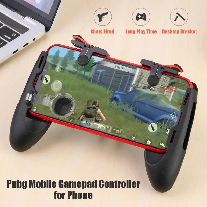 3 в 1 Мобильный Геймпад контроллер для PUBG джойстик триггер огонь кнопка ключ с держателем телефона кронштейн для игры PUBG
