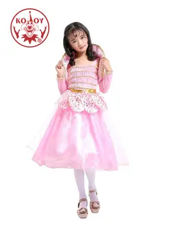 

Top Quality Pink Flower Fairy Costume Girls Summer Princess Dress Halloween Carnival Party Queen Costume For Children