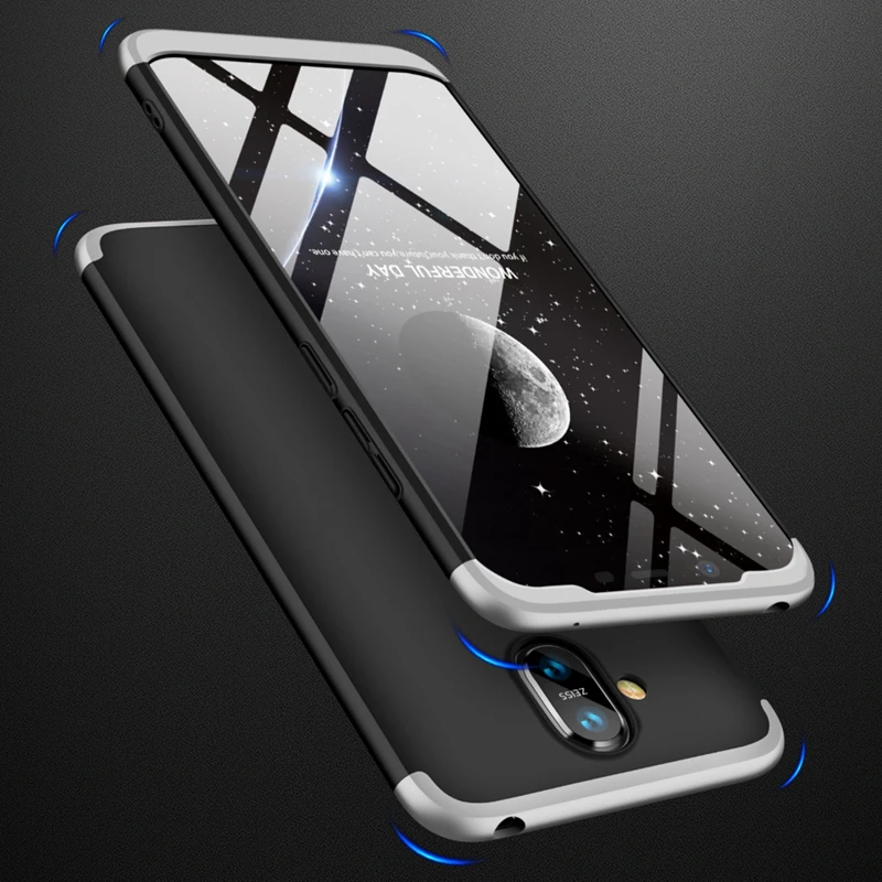 Роскошная жесткая накладка 3 в 1 матовый PC ультра тонкий чехол для Nokia X7 360 градусов