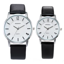 2 шт. высокое качество Gogoey брендовая пара мужские часы с кожаным ремешком для женщин любовник пара платье кварцевые наручные часы go8527