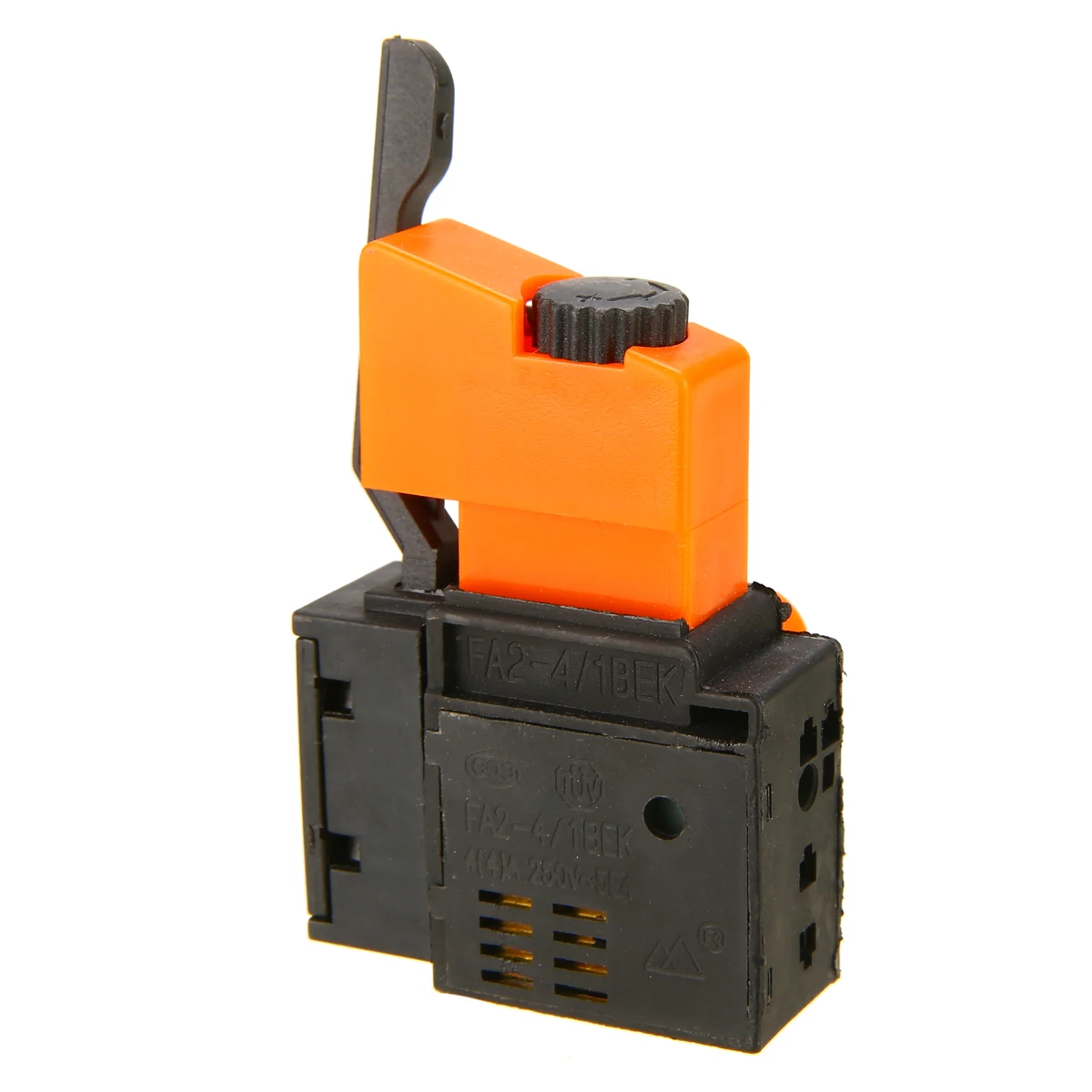 New AC 250V Adjustable Speed Switch FA2-4/1BEK Lock on Power Speed Control Trigger Switch For Electric Hand Drill