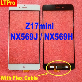 

LTPro Outer Glass Front Screen Sensor Lens with flex cable For ZTE Nubia Z17 mini Z17mini NX569J / NX569H Repair Replacement