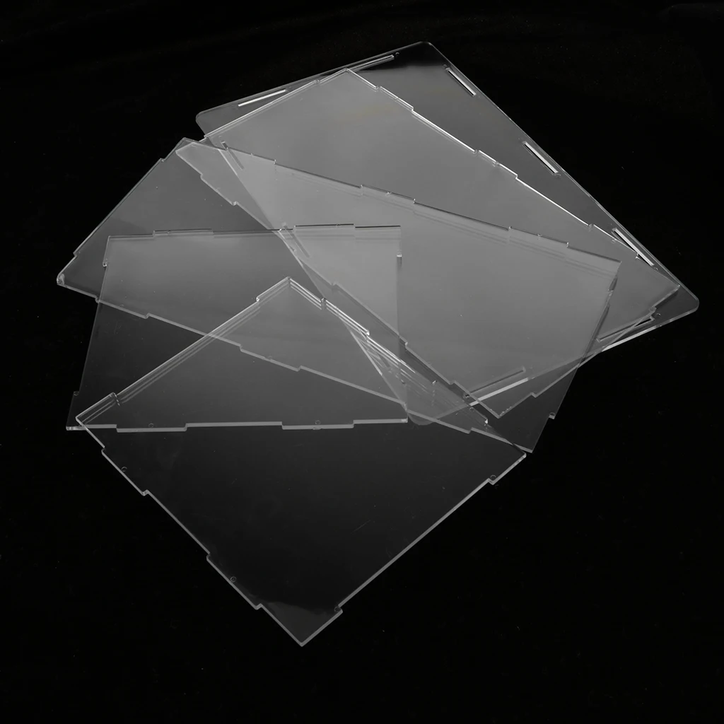 Acrylic Model Display Case Dustproof Protection Three-tier Box for Anime Figures Home Decoration