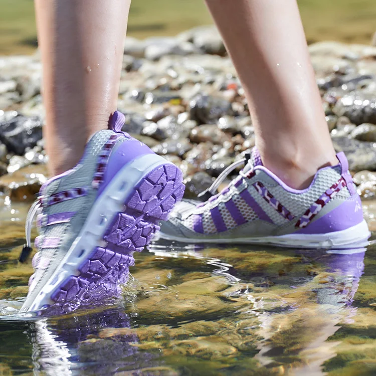 WANAYOU уличная спортивная обувь для мужчин и женщин; летняя водонепроницаемая обувь; дышащие легкие кроссовки; нескользящая обувь для пешего туризма и рыбалки