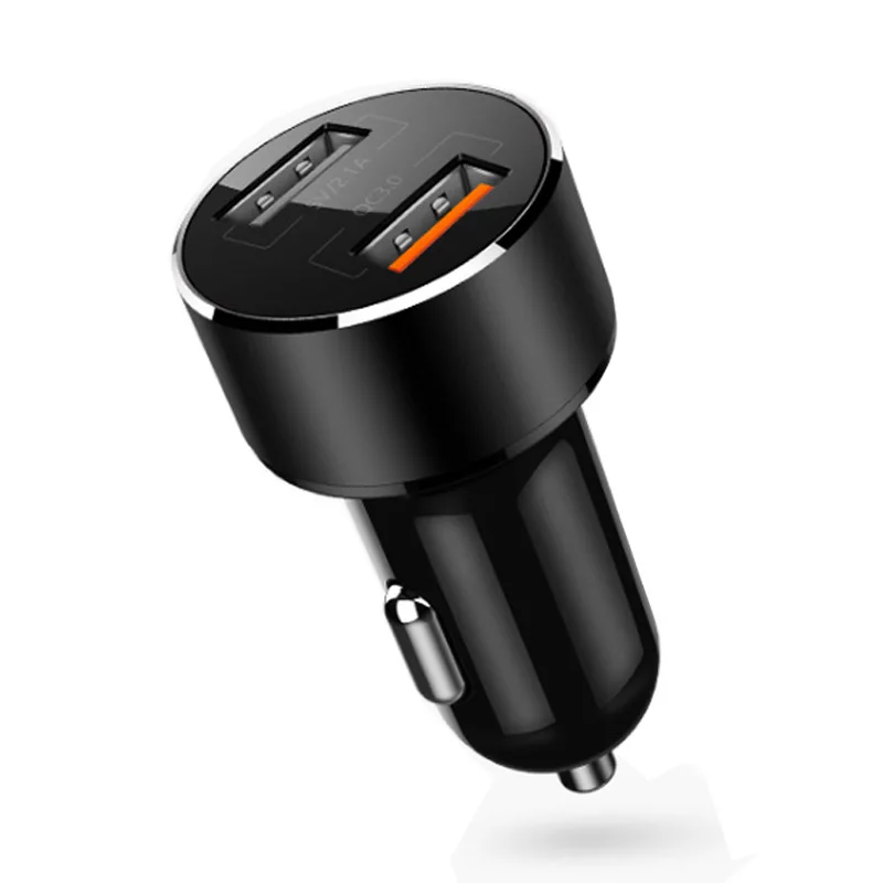 JaJaBor 24 Вт 5 В 3.1A USB Автомобильное зарядное устройство адаптер Быстрая зарядка QC3.0 зарядное устройство для мобильного телефона 2 порта USB быстрая зарядка для смартфона