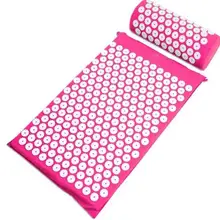 Акупунктурная Подушка Матрас Акупрессура Спайк Йога массажный коврик подушечки для головы с массажной подушкой#309