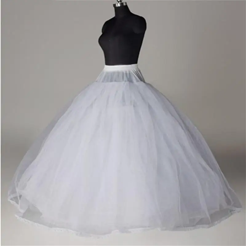 

Wedding Petticoat Cheap Bridal Wedding Accessories White Petticoat With Hem Lace Appliques Ball Gown Petticoat For Wedding Dress