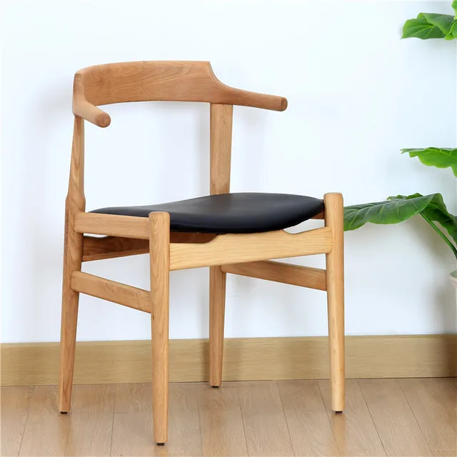 Ch68 wild oak white oak solid wood dining chair chair lounge chair ... Ch68 wild oak white oak solid wood dining chair chair lounge chair ...
