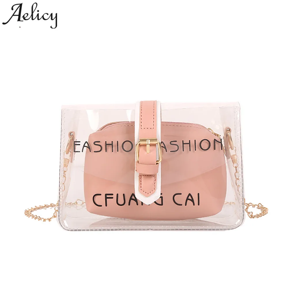 Aelicy girls shoulder bags Transparent Multi-Function Versatile women Messenger bag Totes Ladies bag bolsa feminina sac 2019 HOT