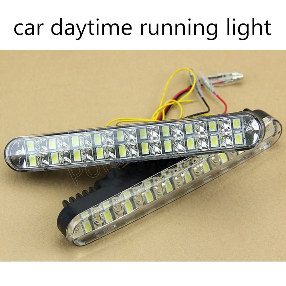 1 пара Автомобильные фары супер белый 30LED дневные ходовые огни DRL лампы поворотные