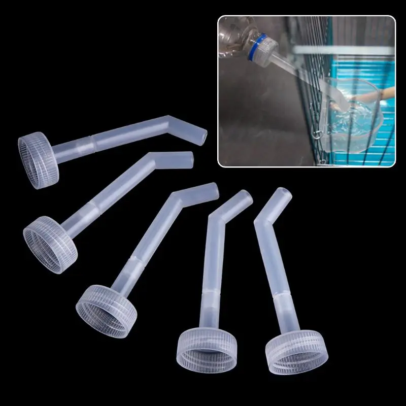 5 Pcs Set Bird Feeder Tube Add Water Drinking Drinker Portable