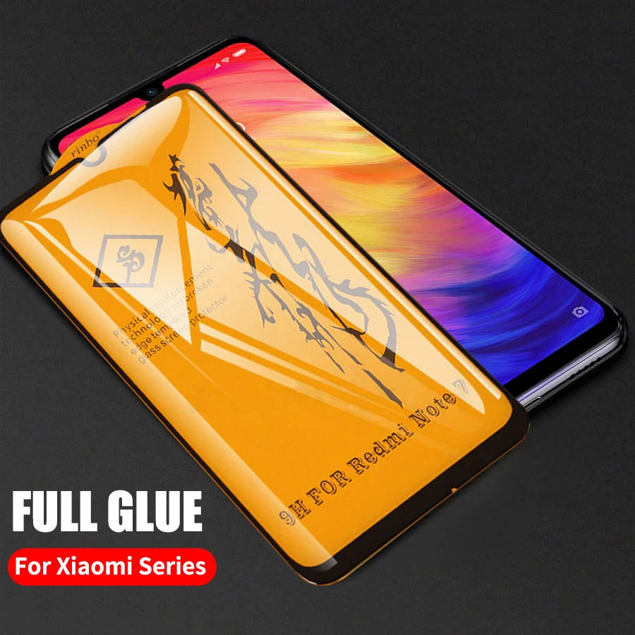 6D полный клей покрытие из закаленного стекла для Xiao mi Pocophone F1 mi 9 9 T 8 A2 Lite mi x 3 Red mi Note 7 6 5 K20 Pro Защитная пленка для экрана