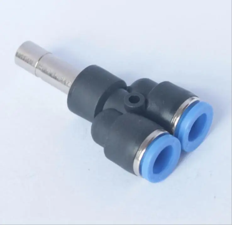 

6mm pneumatic Y with plug fitting