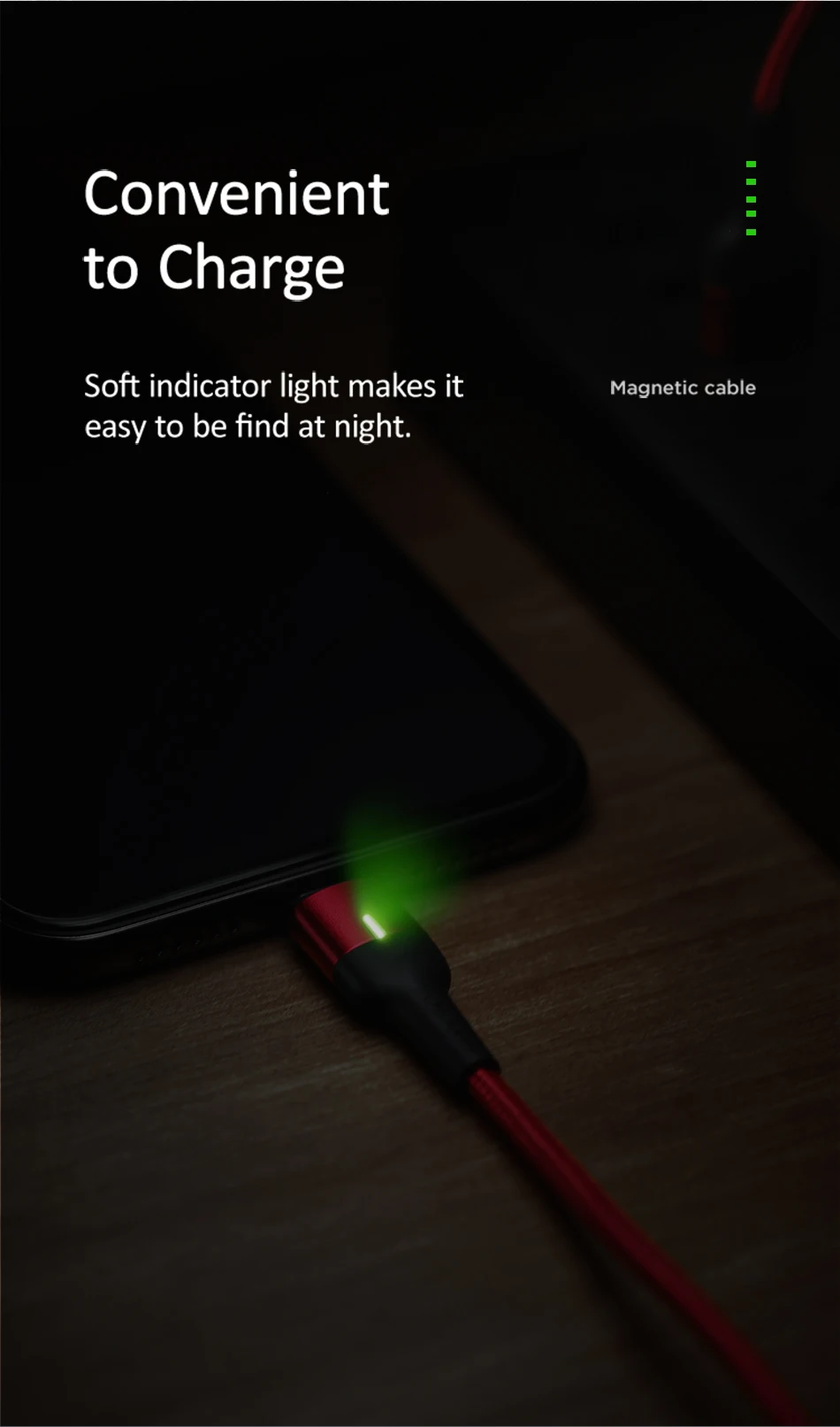 USAMS Магнитный Micro USB кабель зарядное устройство для samsung Xiaomi, быстрая зарядка магнит зарядный провод шнур Кабели для мобильных телефонов