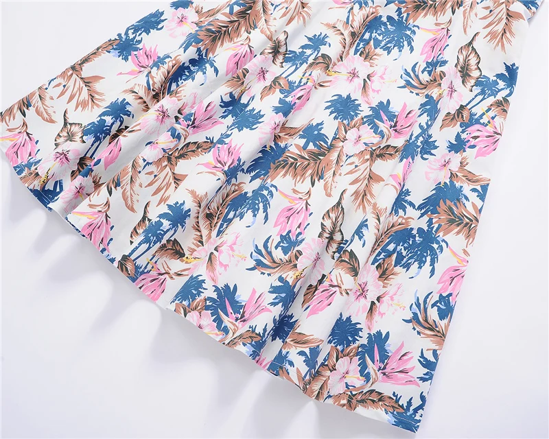 Kostlish Floral Print Summer Dress Women Sleeveless 50s Tunic Vintage Dress With Belt 2017 Elegant Swing Party Dresses Sundress (22)