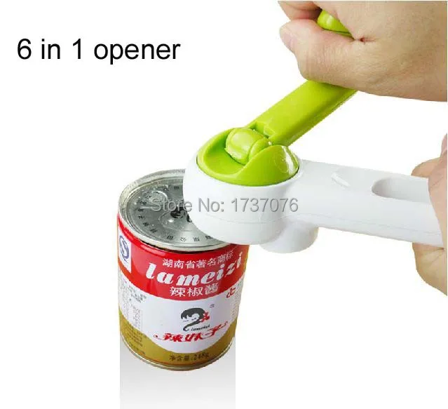 one touch can opener Kitchen Cando 6 in 1 New As Seen on TV bottle