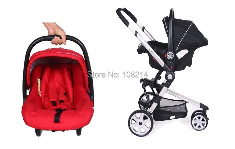 stroller with baby carrier