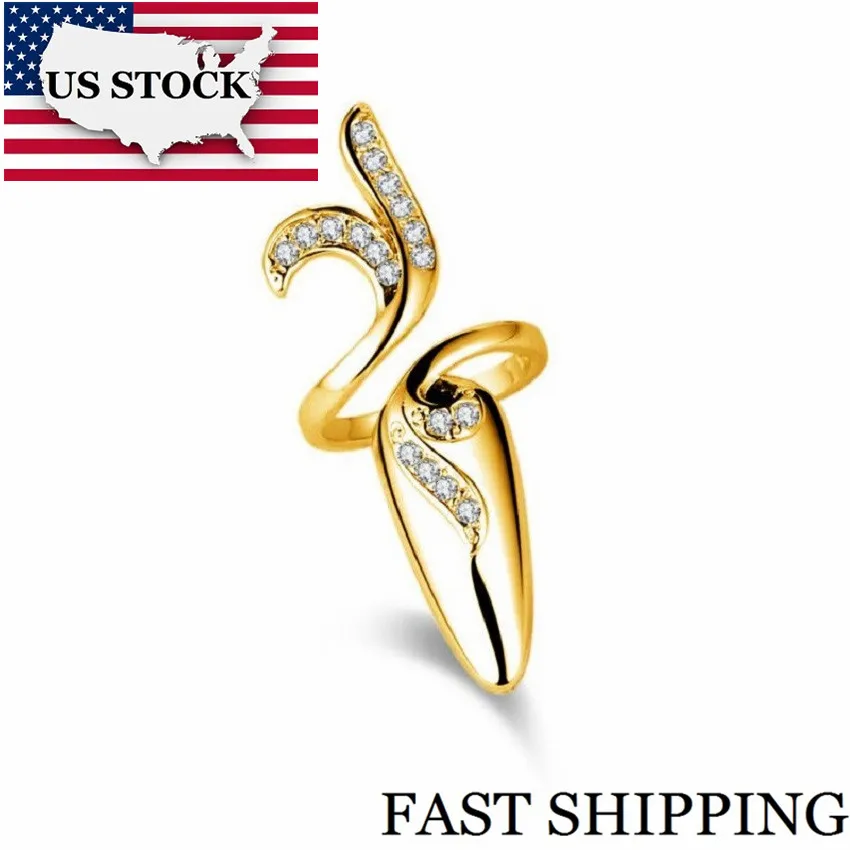 US STOCK Uloveido Finger Nail Rings for Women Adjustable Fingernail