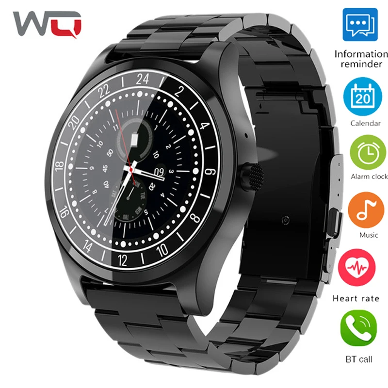 WQ DT19 Bluetooth вызова Смарт часы Для мужчин циферблат сердечного ритма артериального