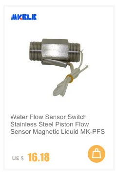 Поток воды сенсор переключатель расходомер счетчик зал сенсор счетчик-переключатель пластик Поршневой Тип MK-PFS3 потока сенсор от Makerele