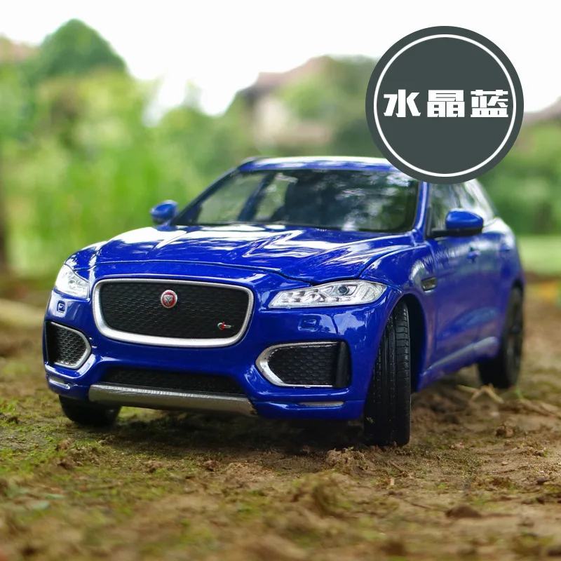 

1:24 Simulation alloy suv car model toy For Jaguar F-PACE with Steering wheel control front wheel steering toy for Children