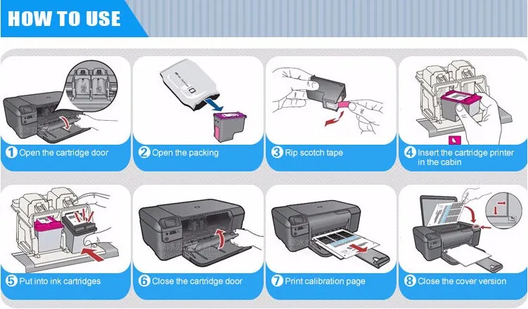 einkshop Compatible For hp 131 135 Ink Cartridge for hp Deskjet 460 5743 5940 5943 6843 photosmart 2573 2613 PSC1600 2350printer