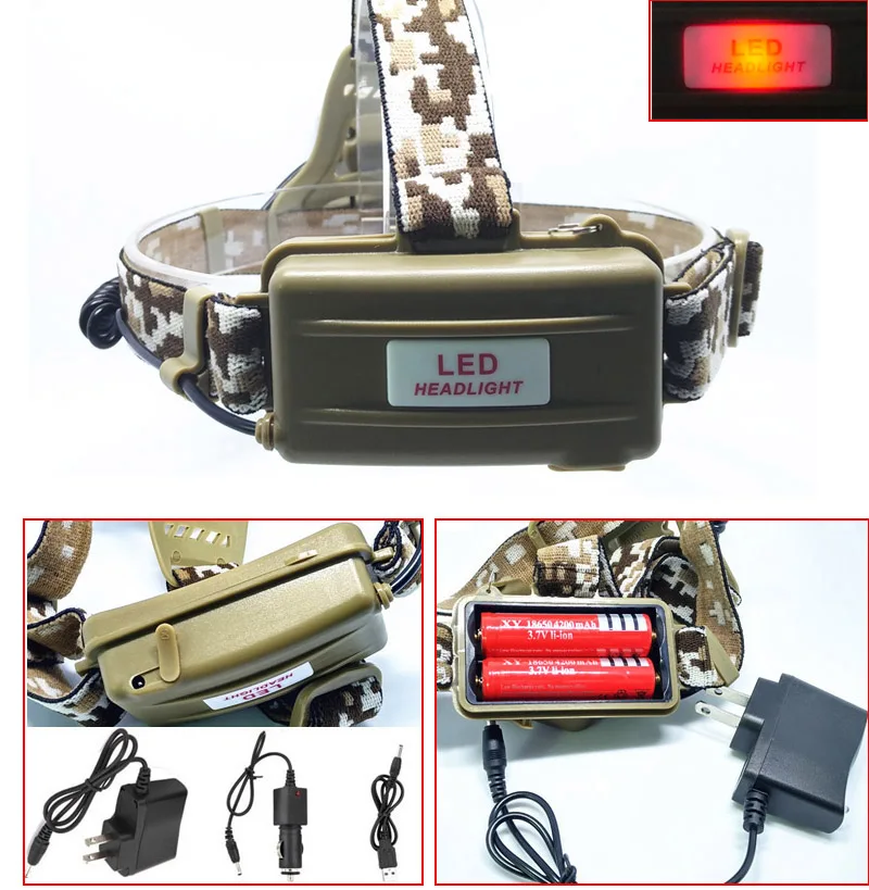 Military Cree XM-L T6 headlamp (1)