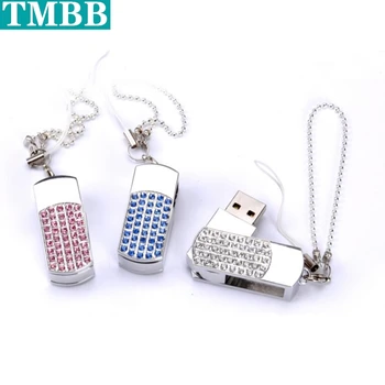 

BiNFUL Usb flash drive Pen drive pink crystal U disk 4GB 8GB 16GB 32GB 64GB creative personality flash drive memory stick Gift