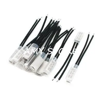 

10pcs Bimetal Temperature Switch Thermostat 15C-110C 20/25/45/50/55/65/75/80/90/95/105C Celsius NC Normal Closed KSD9700 250V 5A