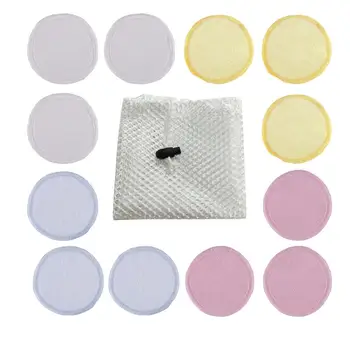 

Bamboo Fiber Makeup Removal Pad Washable Cotton Velvet Round Face Washing Punch Building Beauty Salon can not be customized at o