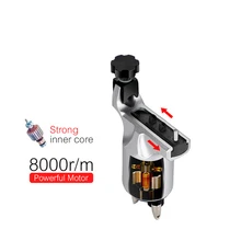 1 шт. бровей Ротари татуировки Регулируемый пистолет ручка Сильный 10 Вт двигателя для 8000r/m Мощный хода прямой диск RCA кабель 3-4 В