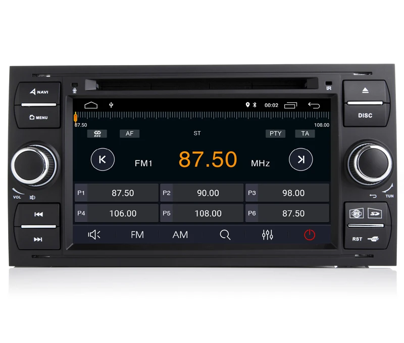 Двойной Din Android 9 0 четырехъядерный автомобильный DVD GPS плеер для FORD Focus Mondeo Transit GALAXY