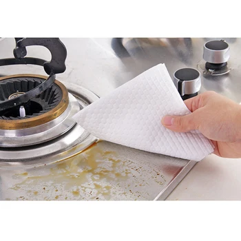 

Feiqiong 2019 Cleaning Cloths 50pcs Non-woven Scouring Pad Disposable Kitchen Towels Dish Rugs Handy Wipes Cleaning Cloth New