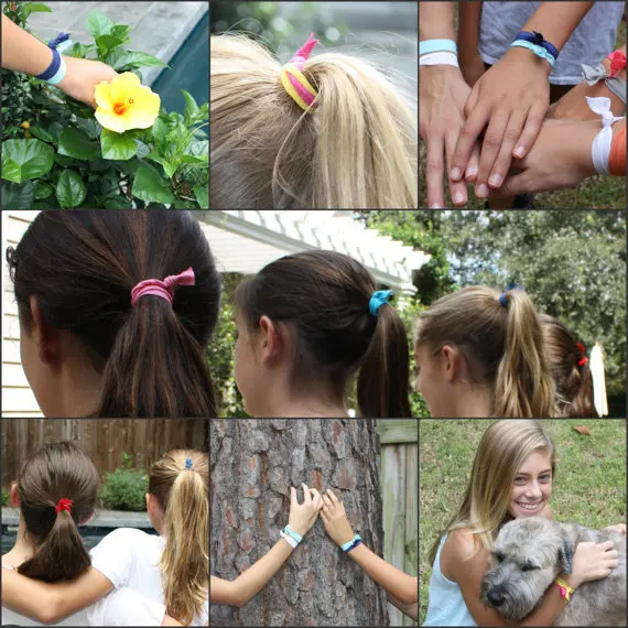 14 Pieces FOE Hair tie Top Quality Elastic Hair Bands Assorted ...