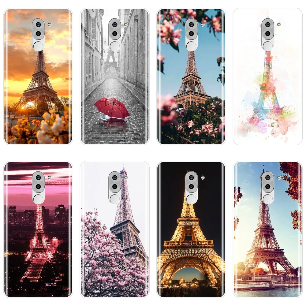 

Soft Phone Case Silicone For Huawei Honor 4C 5C 6C 6A Pro love Paris Eiffel Tower Back Cover For Huawei Honor 4X 5A 5X 6 6X Case