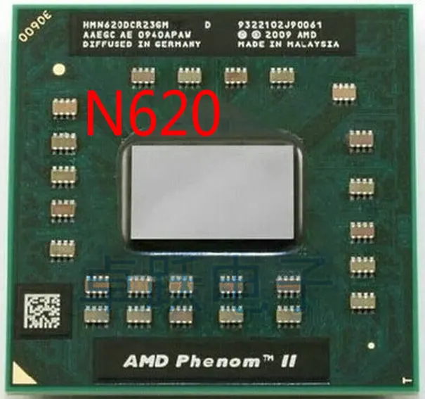 

FREE SHIPPING CPU CHIPS AMD PHENOM II N620 HMN620DCR23GM A central processor cpu laptop Socket S1 2.8G 2M Dual core N 620