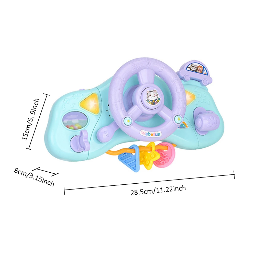 Инструменты для ребенка моделирование рулевого колеса музыкальный колокольчик с светильник Развивающие игрушки для детей подарки на день рождения