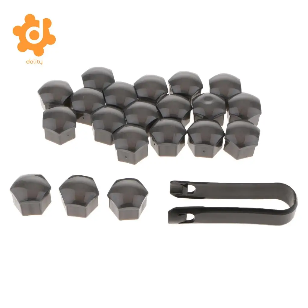 20Pcs Car Truck Wheel Tyre Center Hub Screw 19mm Protect Cap
